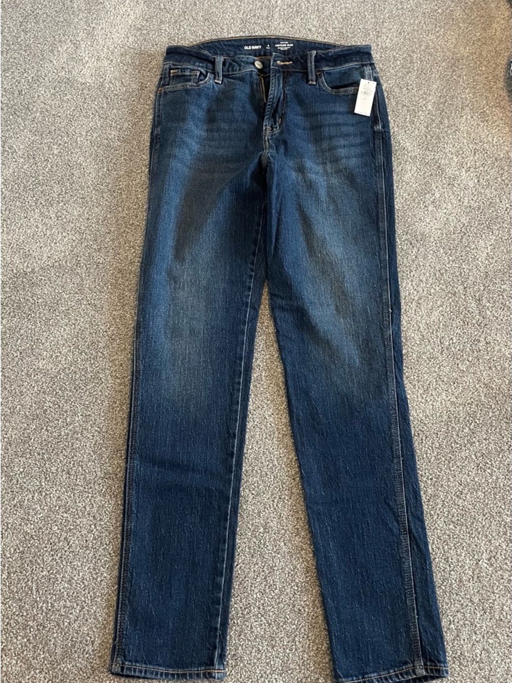 Old Navy Dark Blue Straight Leg Jeans